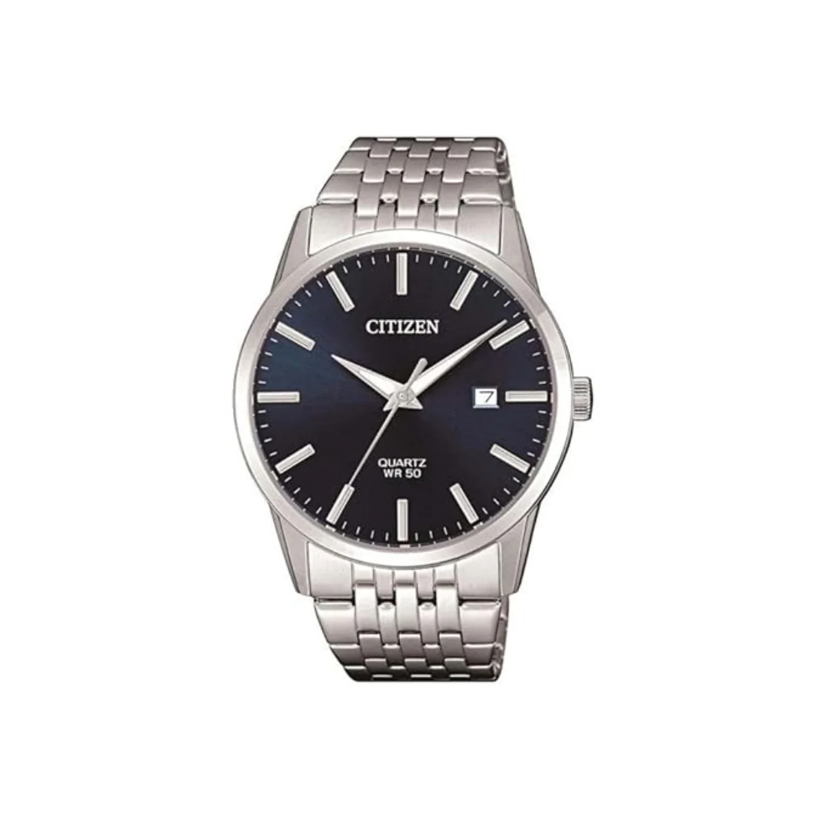Citizen Quartz Blue Dial Analog Stainless Steel Men's Watch BI5000-87L