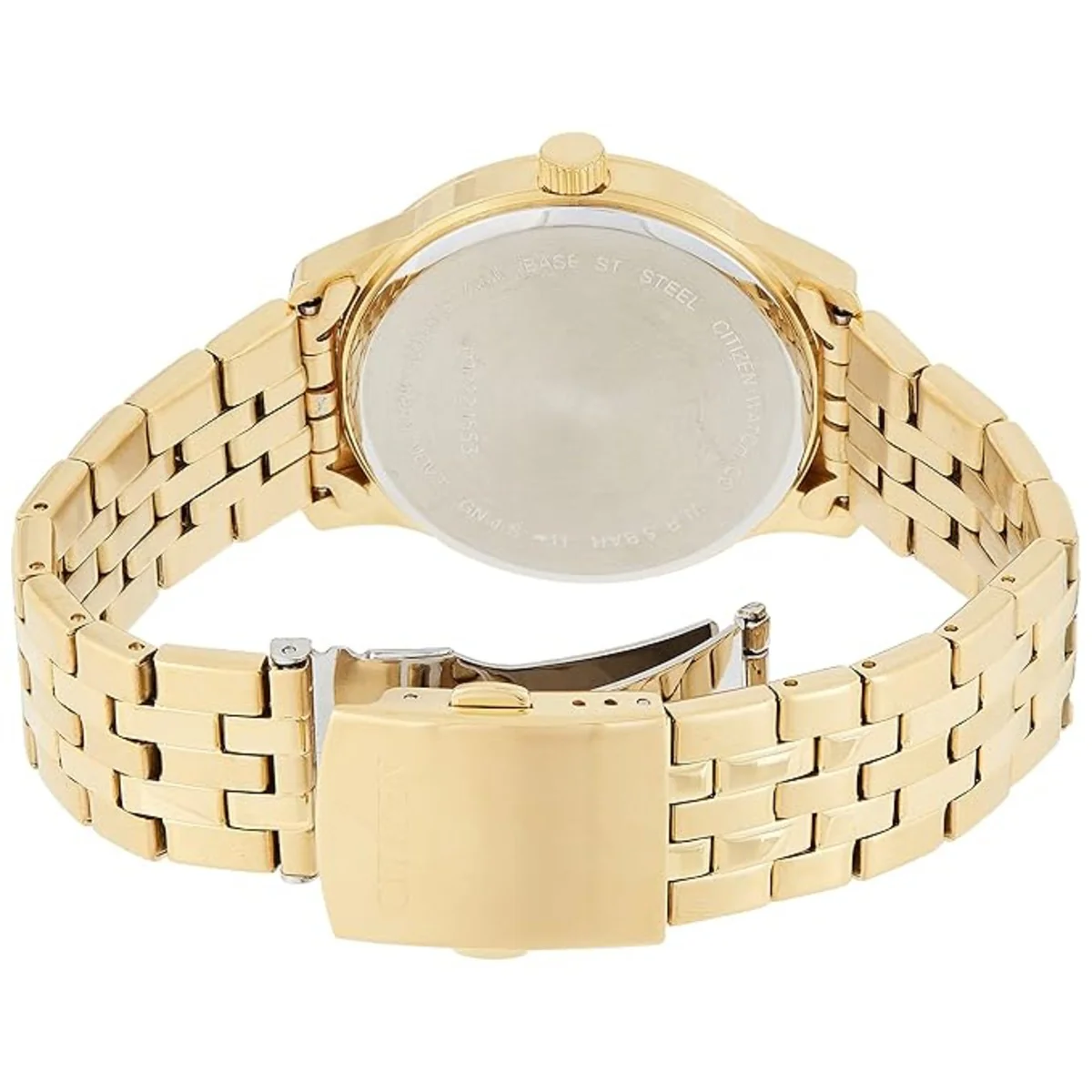 Citizen Quartz Gold Dial Analog Stainless Steel Men's Watch BI1052-85P - Image 2