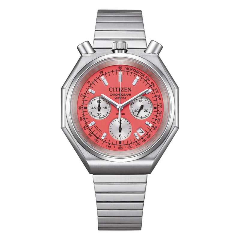 Citizen Bullhead Salmon Pink Dial Analog Men's Watch - AN3700-89Z