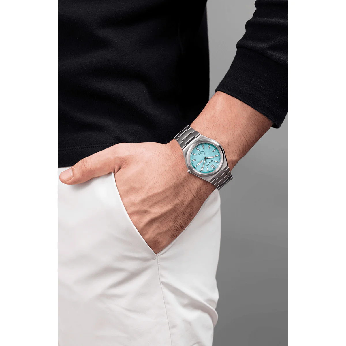 Citizen SkyBlue Dial Zenshin Three-hand Men's Watch - AW0130-85M - Image 5