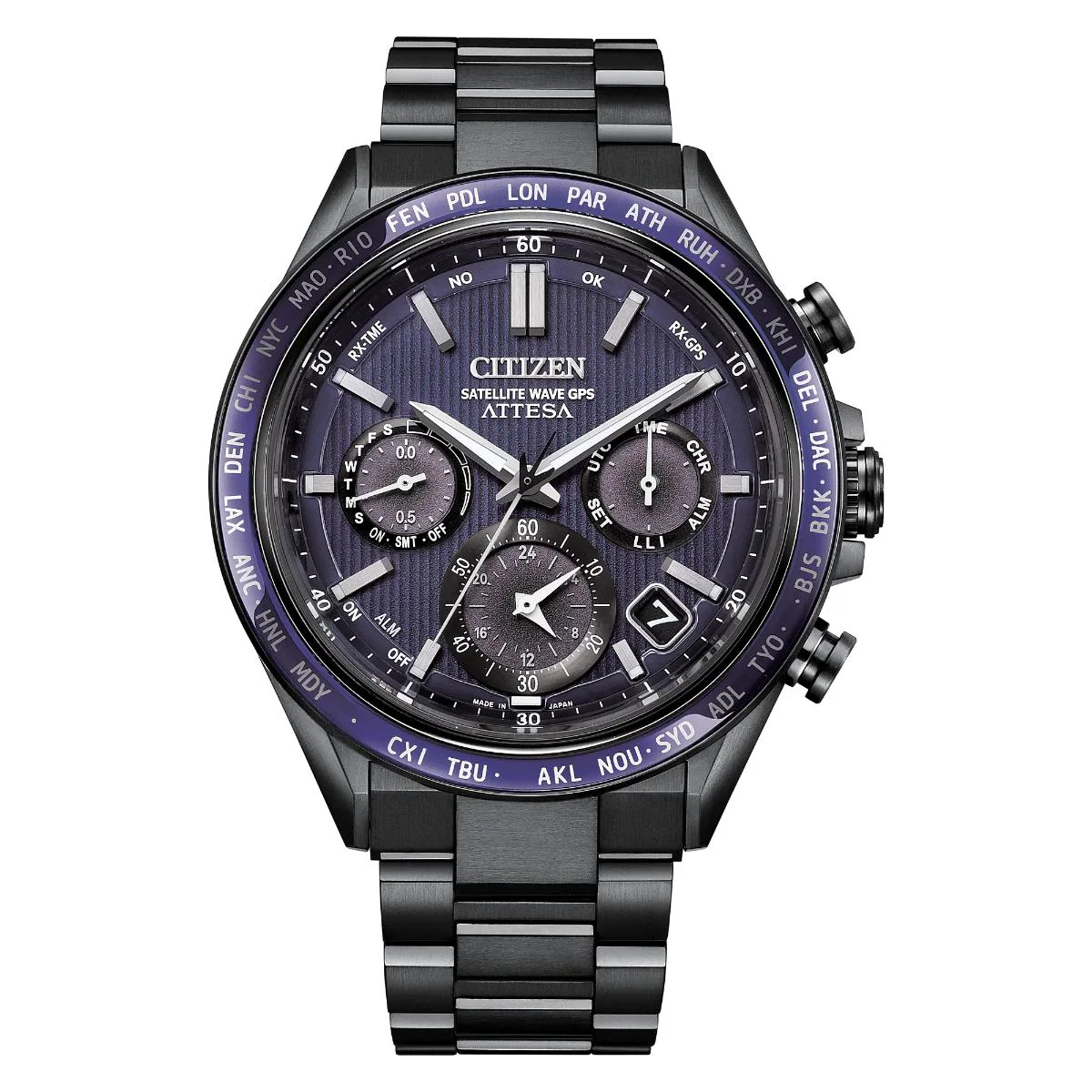 Citizen Super Titanium Satellite Wave Gps Attesa Men's Watch CC4059-64L