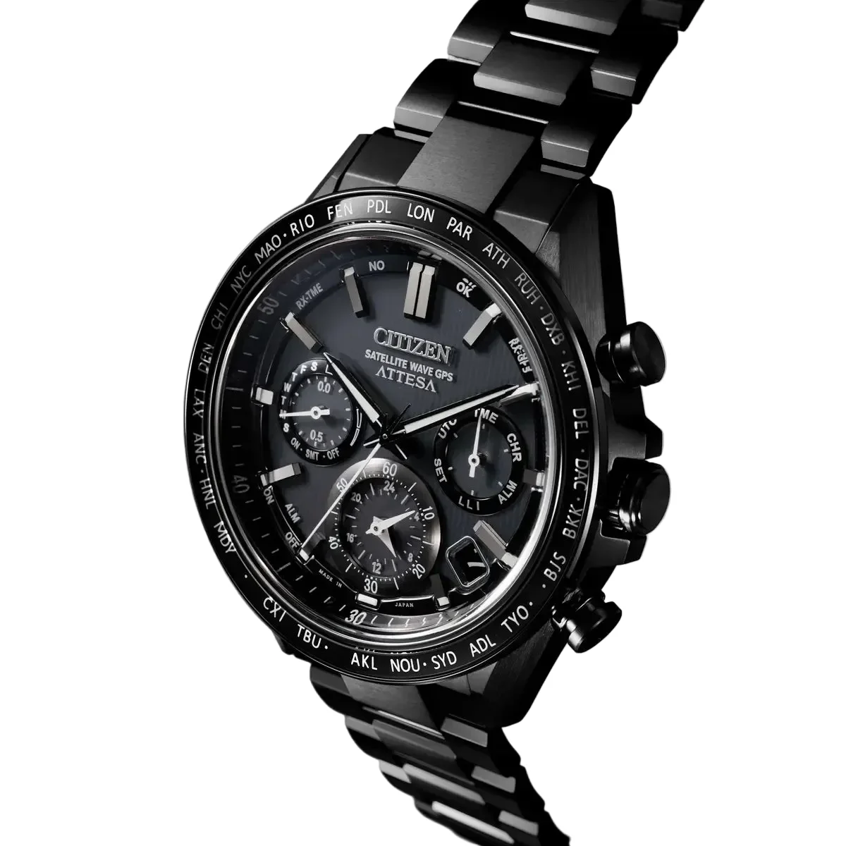 Citizen Titanium GPS Satellite Black Dial Analog Men's Watch CC4055-65E - Image 4