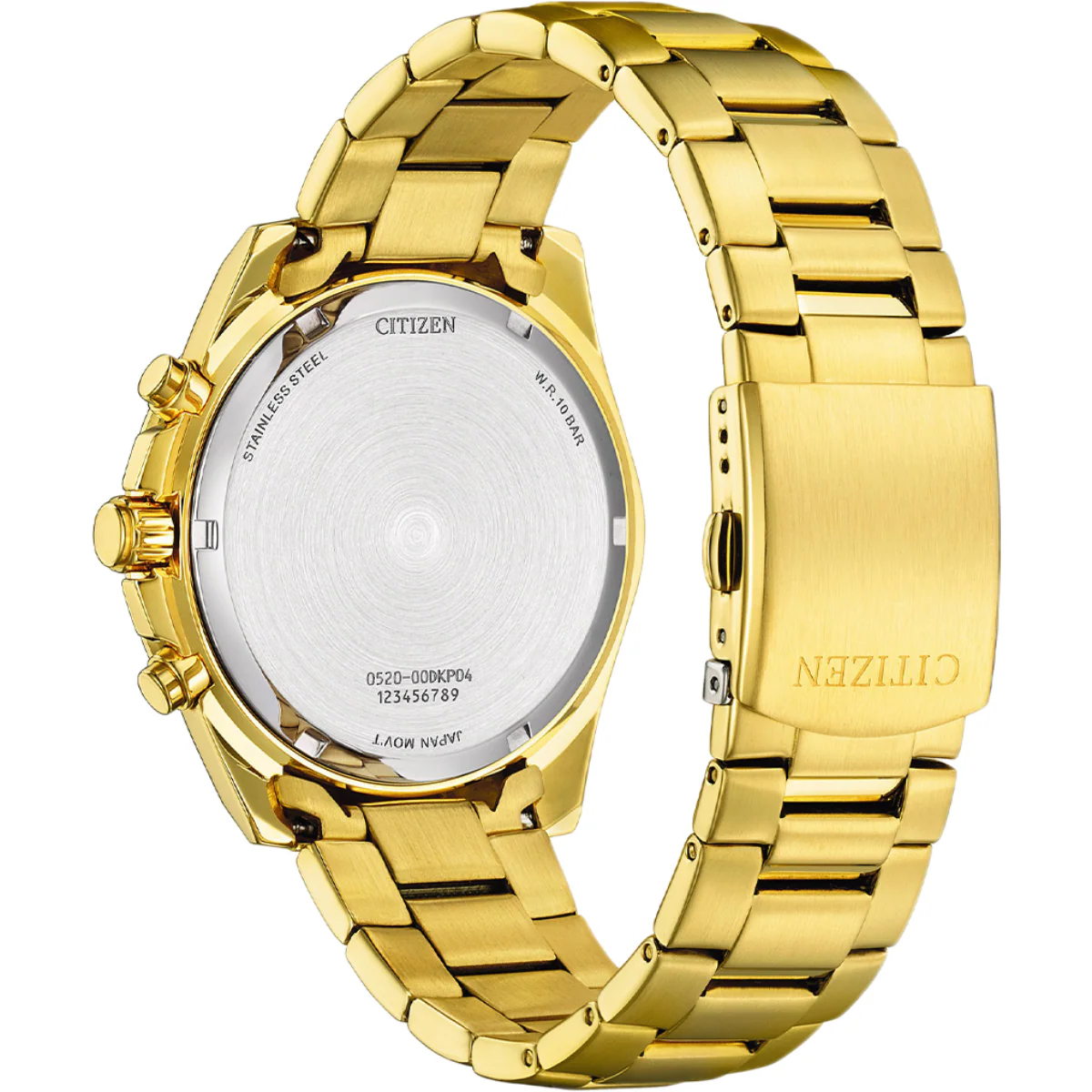 CITIZEN White AQ Chronograph Stainless Steel Mens Watch - AN8232-53A - Image 3