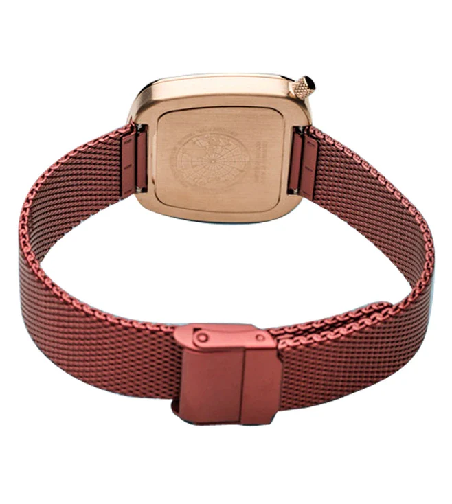 18034-363 Bering | Square Red Dial Classic Watch Women (Women) - Image 3