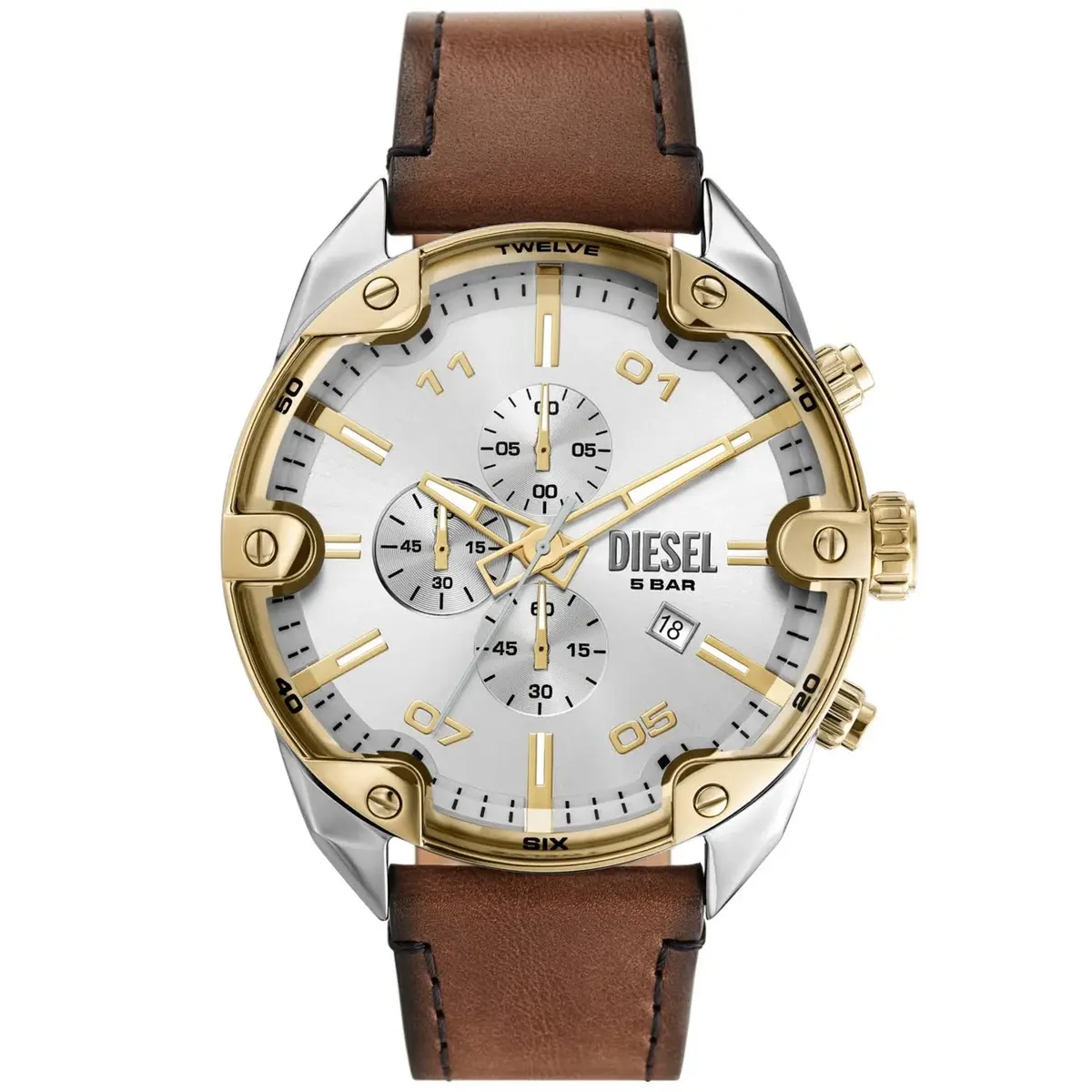 Diesel Chronograph Silver Dial Analog Men's Watch DZ4665