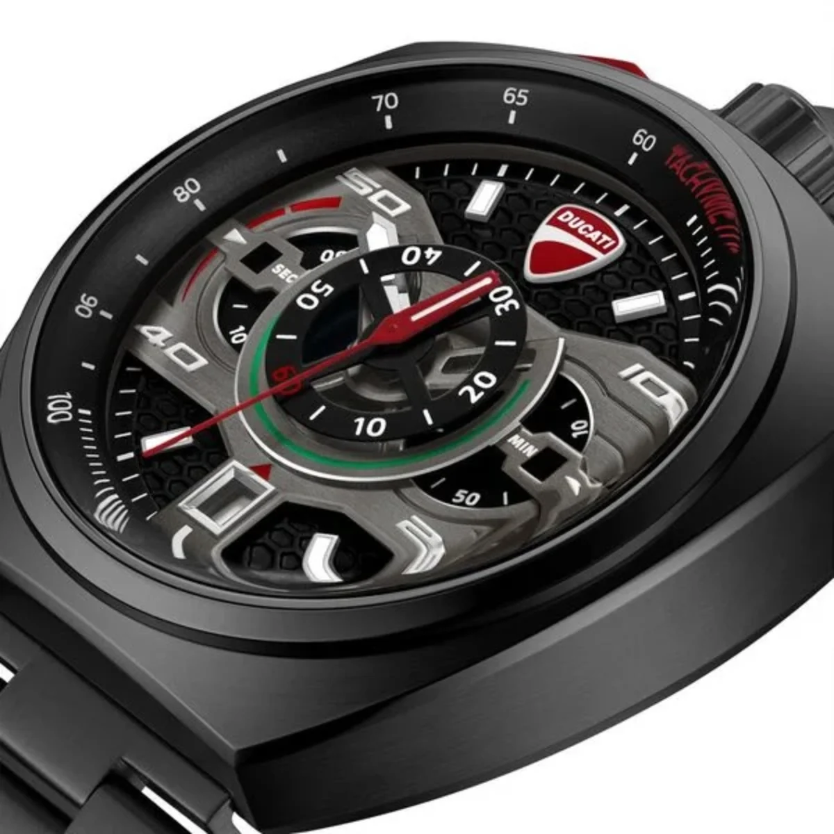 Ducati Analog Black Dial Chronograph Stainless Steel Men's Watch DTWGI0004002W - Image 4