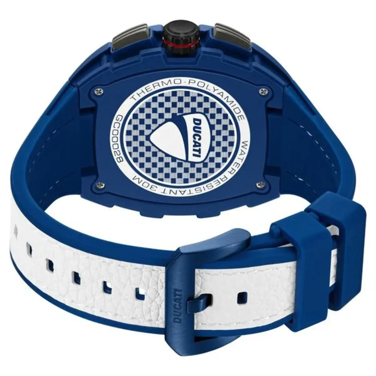 Ducati Quartz Analog Multifunction Silicone Strap Men's Watch DTWGC0002805W - Image 3