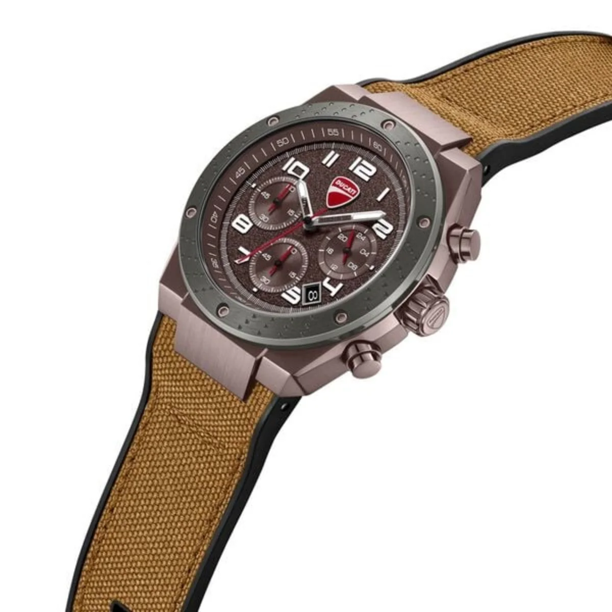 Ducati Quartz Brown Dial Analog Chronograph Men's Watch DTWGO0002503W - Image 2