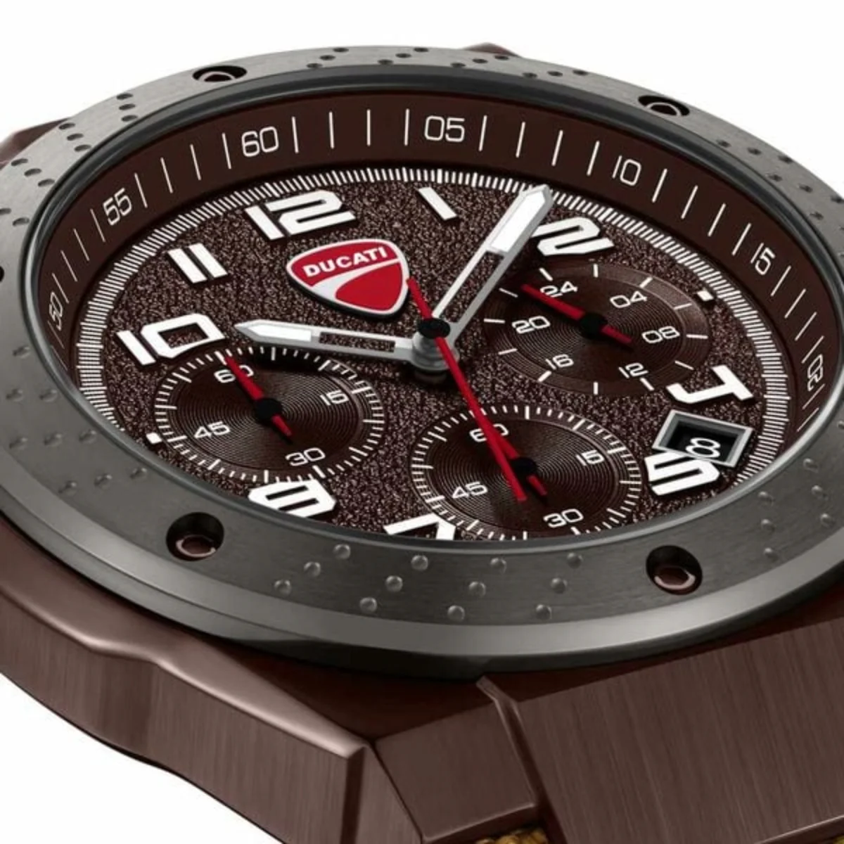 Ducati Quartz Brown Dial Analog Chronograph Men's Watch DTWGO0002503W - Image 4