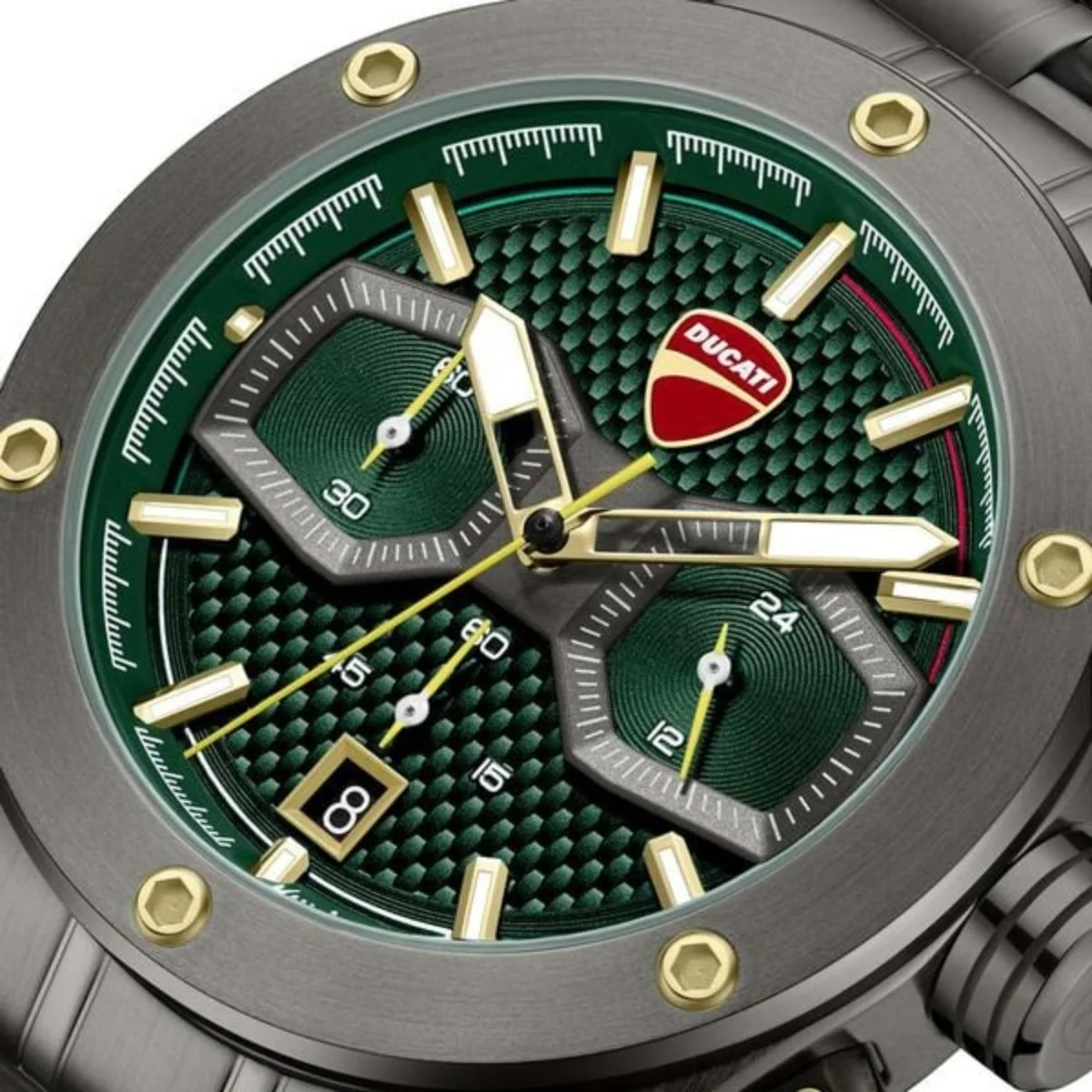 Ducati Quartz Green Dial Analog Chronograph Men's Watch DTWGI0002204W - Image 4