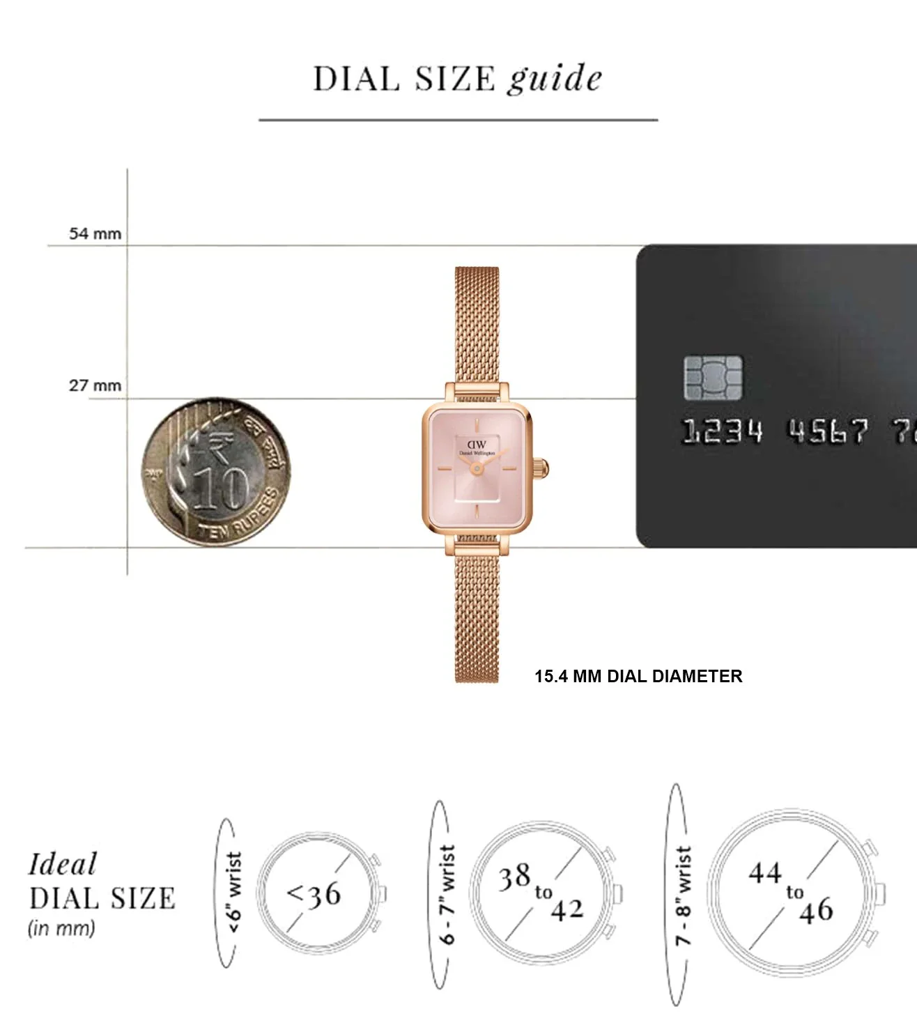 DW00100650K | DANIEL WELLINGTON Quadro Analog Watch for Women - Image 6