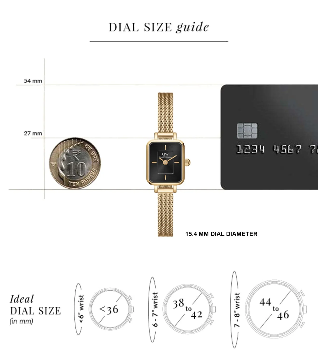 DW00100652K | DANIEL WELLINGTON Quadro Analog Watch for Women - Image 6
