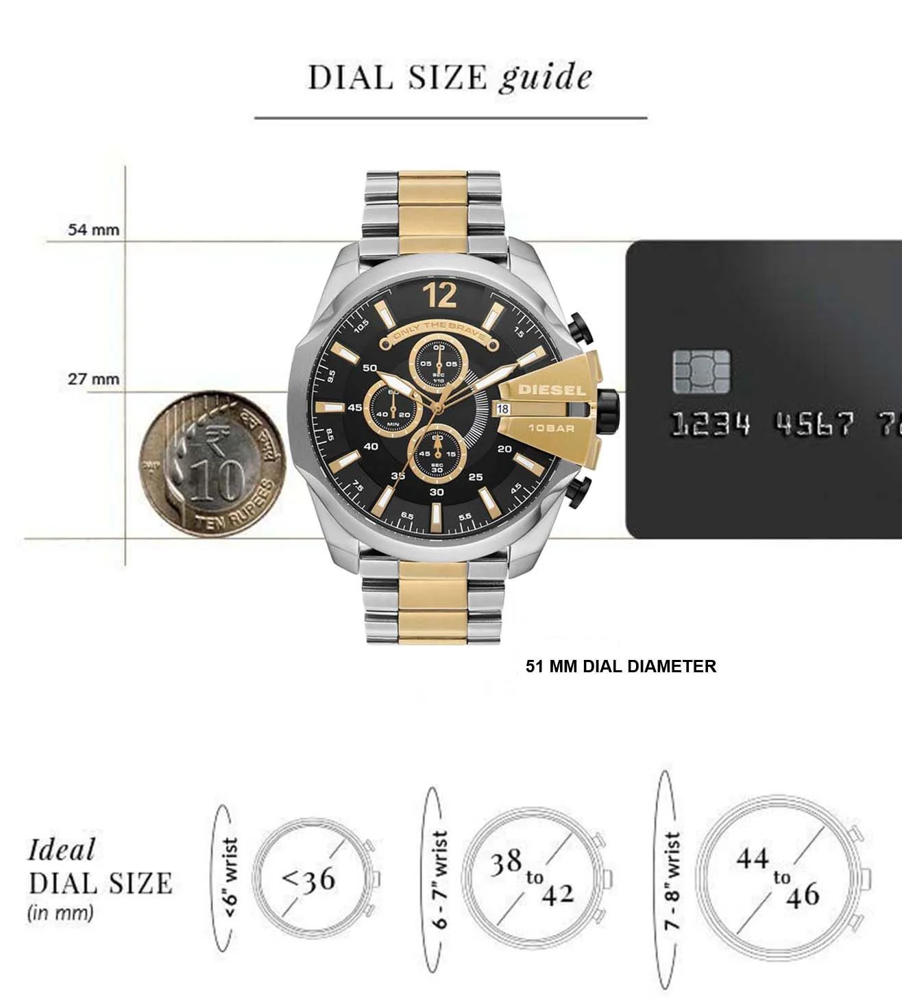 DZ4581 | DIESEL Mega Chief Chronograph Watch for Men - Image 2