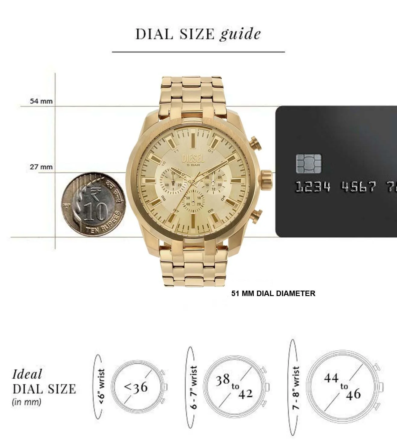 DZ4590 | DIESEL Split Chronograph Watch for Men - Image 9