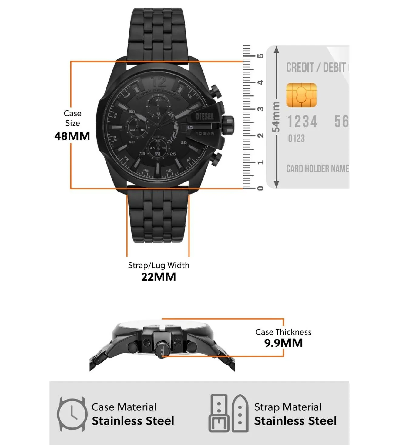 DZ4617 | DIESEL Baby Chief Multifunction Watch for Men - Image 7