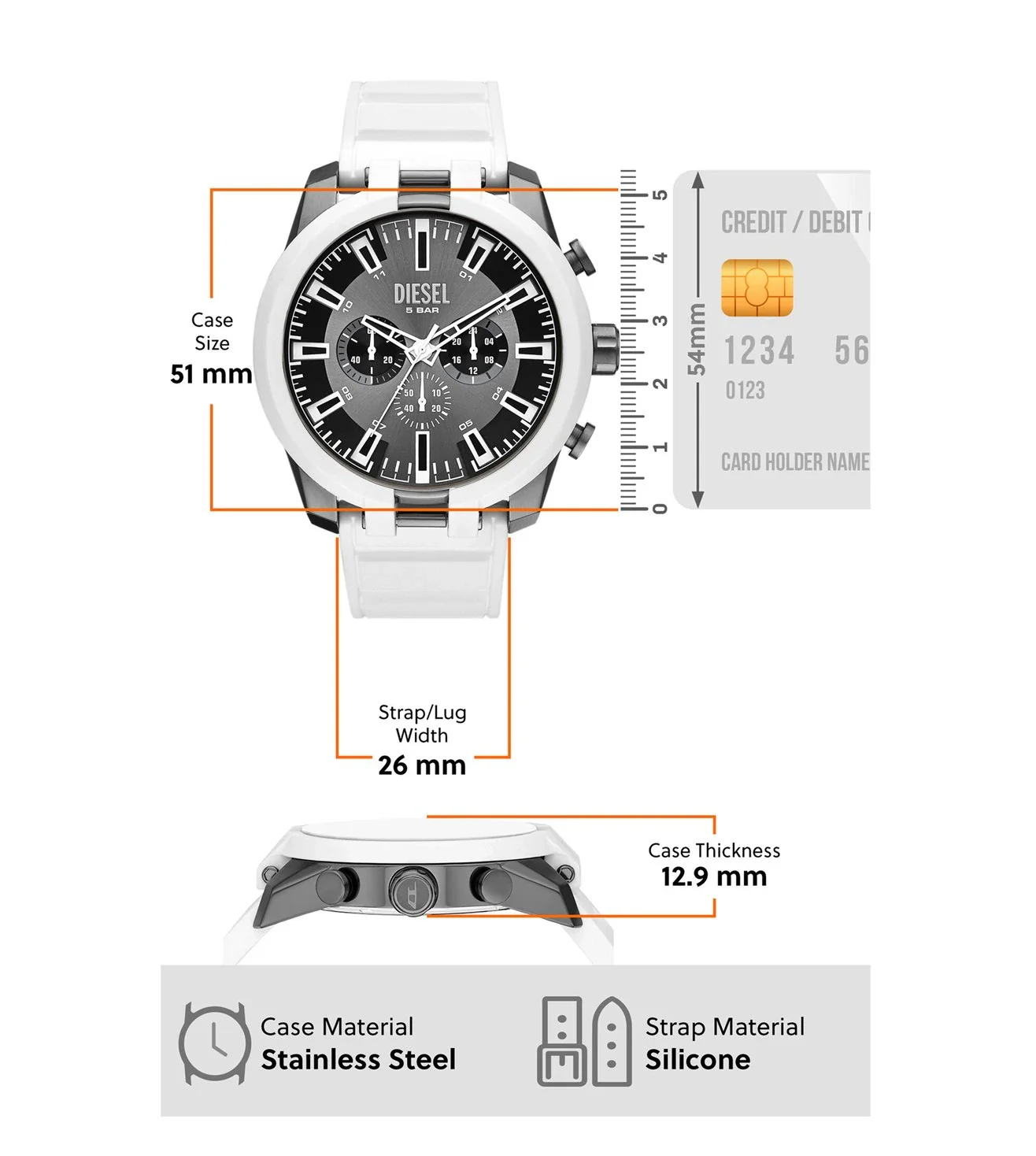 DZ4631 | DIESEL Split Chronograph Watch for Men - Image 7