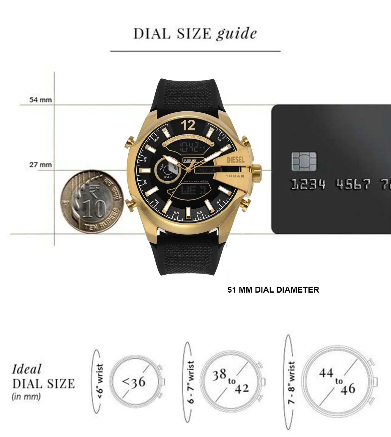 DZ4634 | DIESEL Mega Chief Chronograph Automatic Watch for Men - Image 9