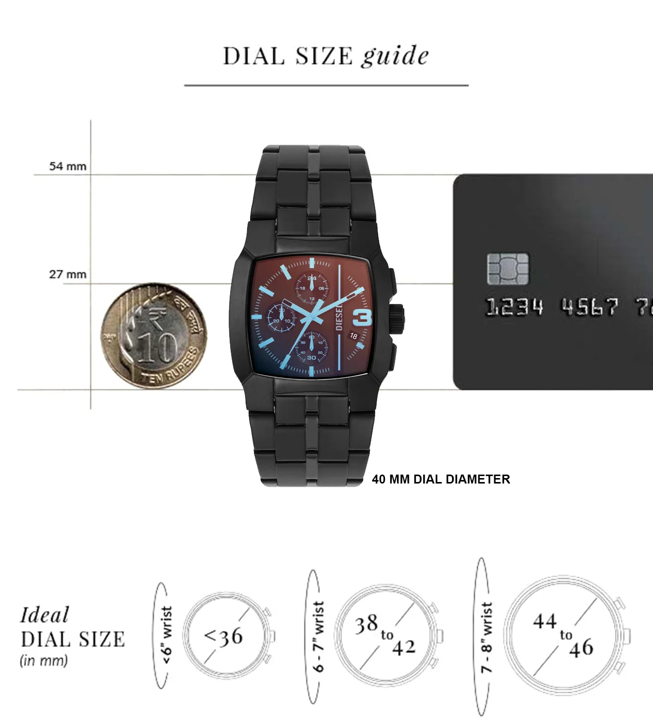 DZ4640 | DIESEL Cliffhanger Chronograph Watch for Men - Image 8