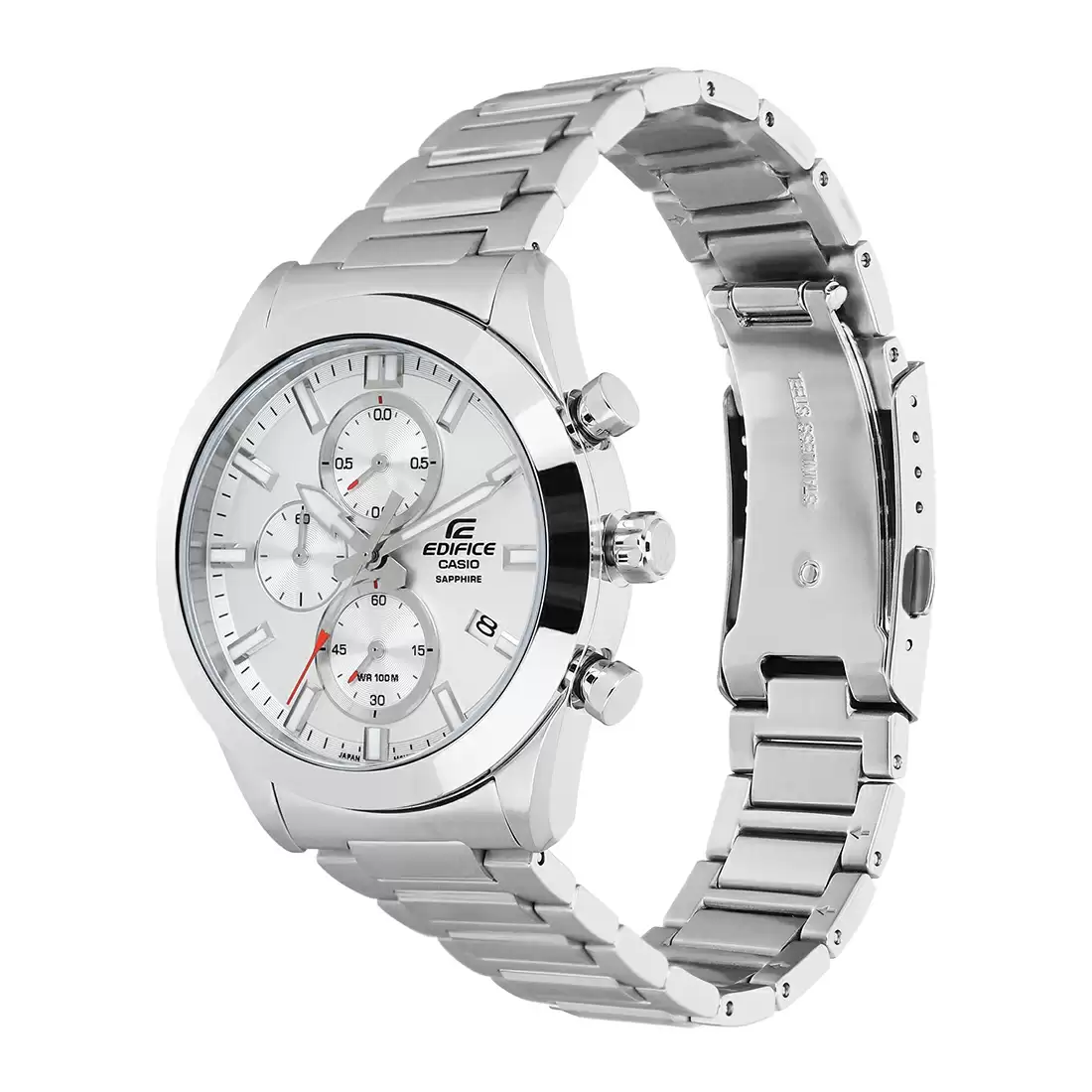 ED582 | CASIO Edifice Silver Chronograph Men's Watch - Image 2