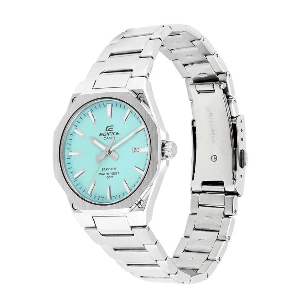 ED604 CASIO EDIFICE EFR-S108D-2BVUDF Tiffany Blue Dial Men's Watch - Image 2