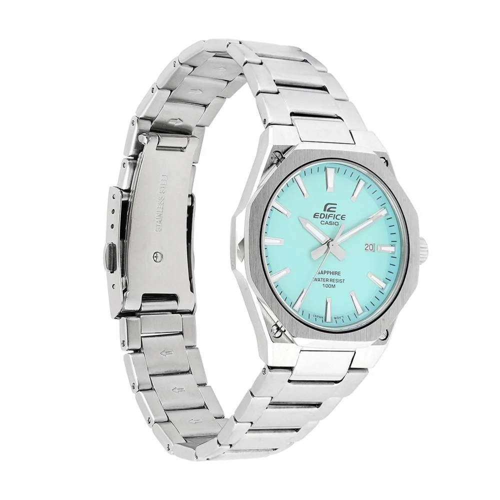 ED604 CASIO EDIFICE EFR-S108D-2BVUDF Tiffany Blue Dial Men's Watch - Image 3