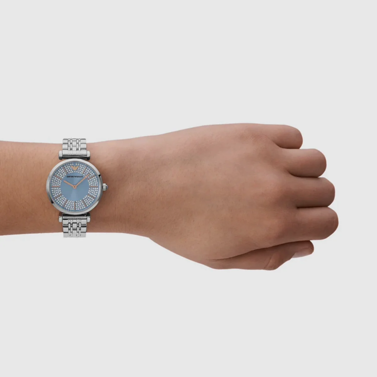 Emporio Armani Analog Blue Dial Stainless Steel Women's Watch AR11594 - Image 4