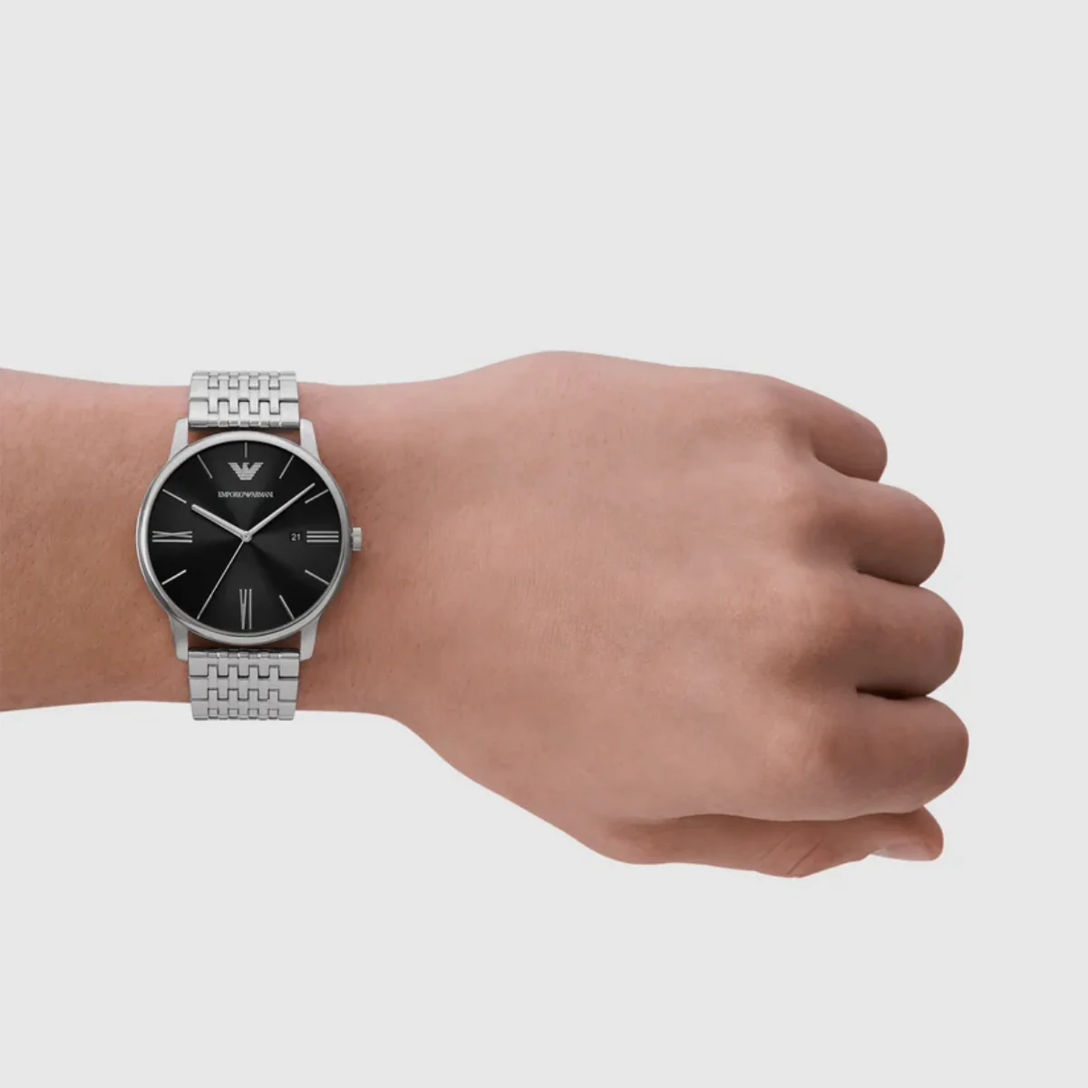 Emporio Armani Black Dial Analog Stainless Steel Men Watch AR11600 - Image 4