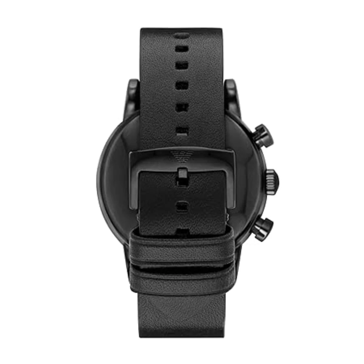 Emporio Armani Black Dial Chronograph Leather Strap Men's Watch AR1918 - Image 3