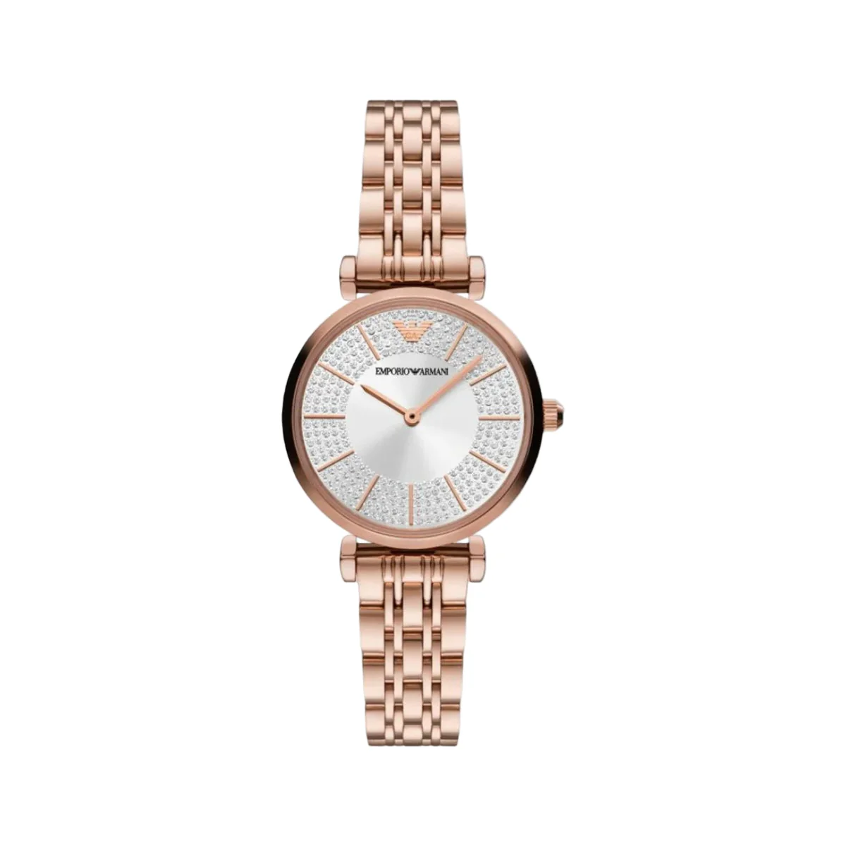 EMPORIO ARMANI Gianni T-Bar Silver Dial Analog Women's Watch AR11446