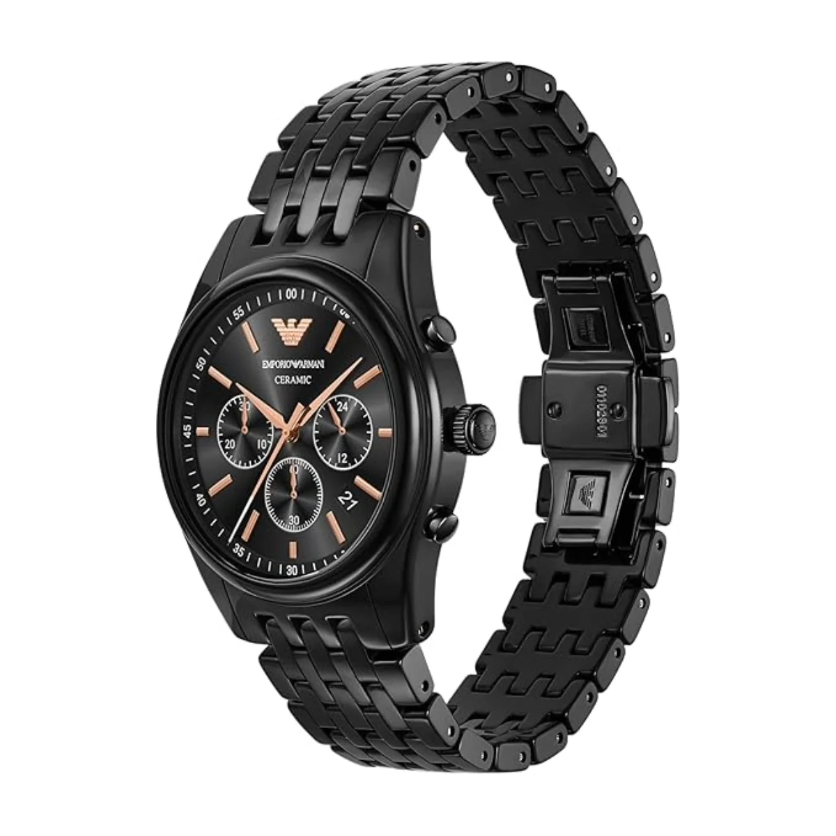 Emporio Armani Quartz Black Dial Analog Chronograph Men's Watch AR70015 - Image 4