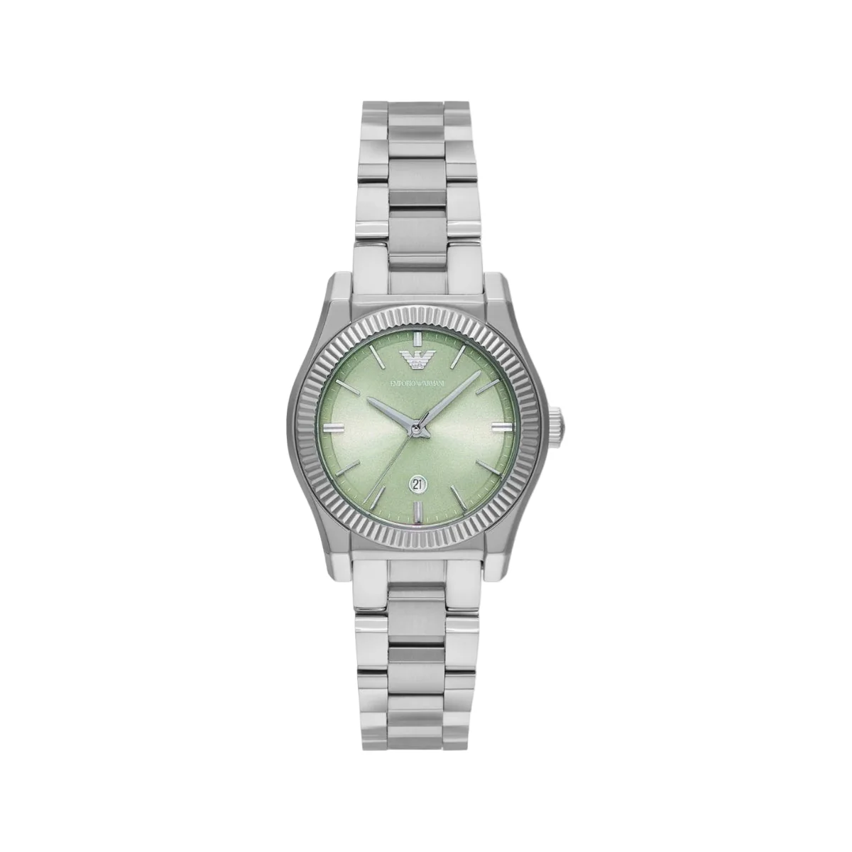 Emporio Armani Quartz Green Dial Analog Stainless Steel Women Watch AR11656