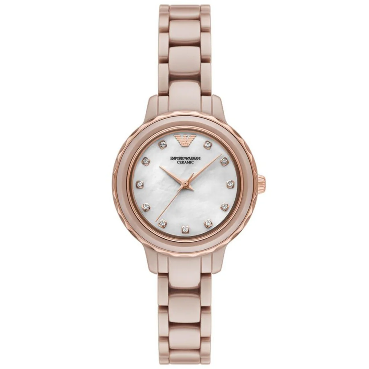 Emporio Armani Quartz Mother of Pearl Dial Analog Women's Watch AR70018