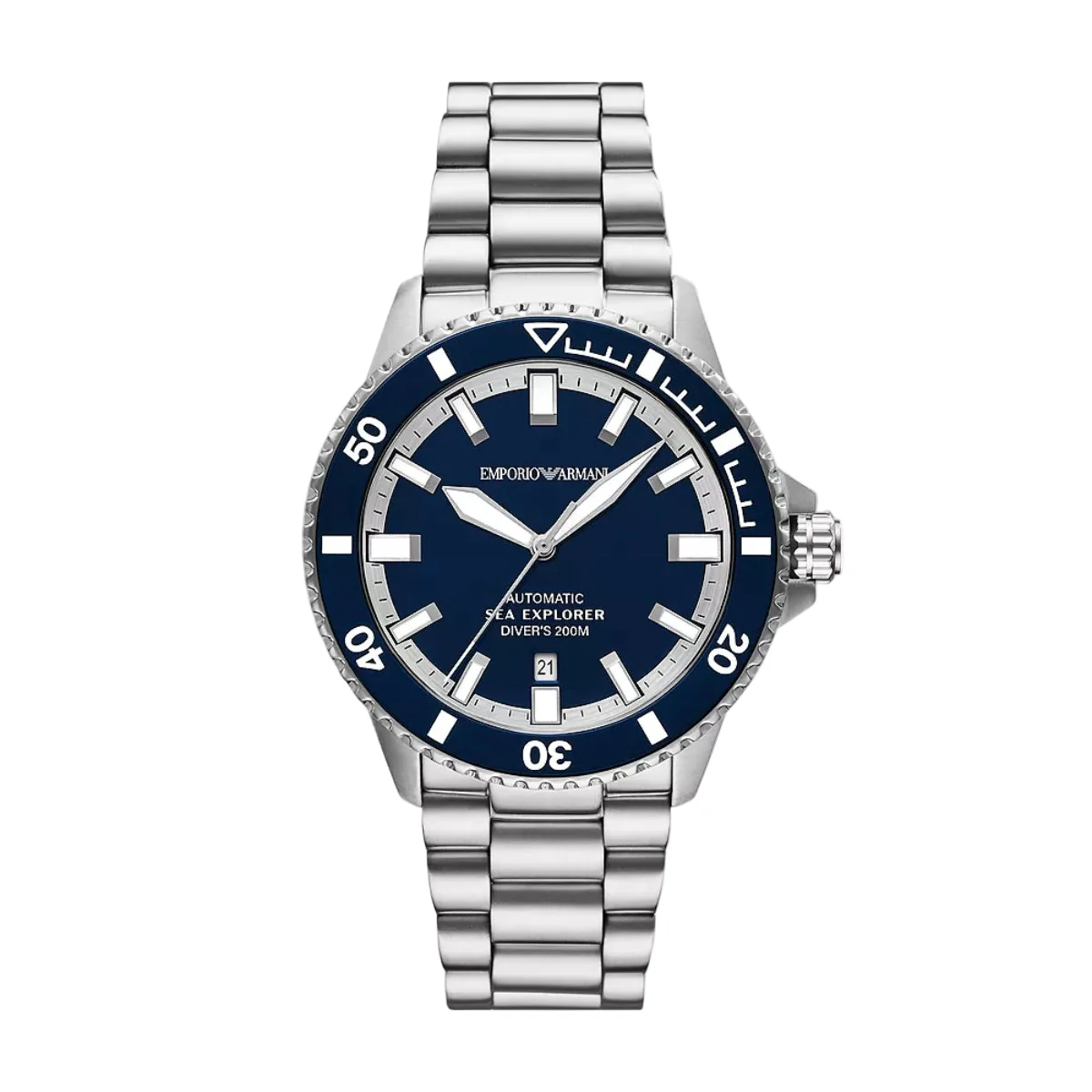 Emporio Armani Sea Explorer Blue Dial Automatic Men Watch AR60087