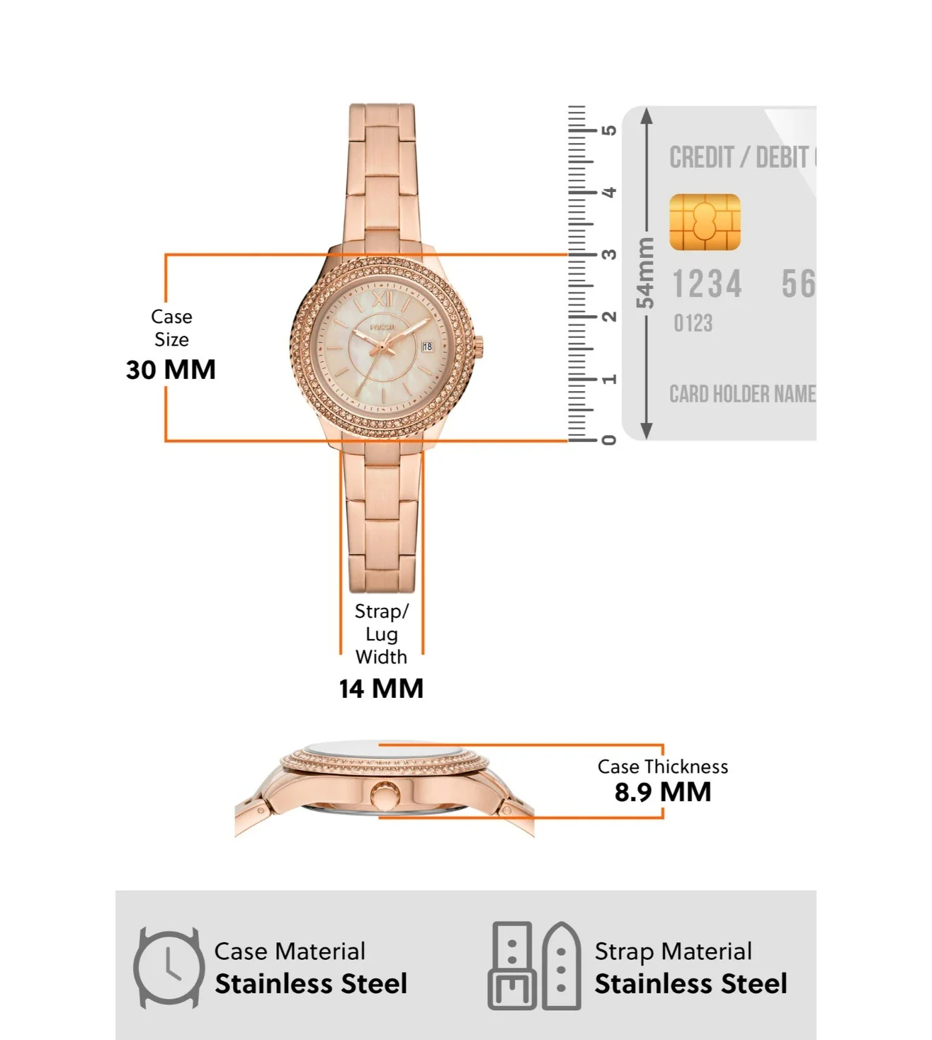 ES5136 | FOSSIL Stella Analog Watch for Women - Image 7