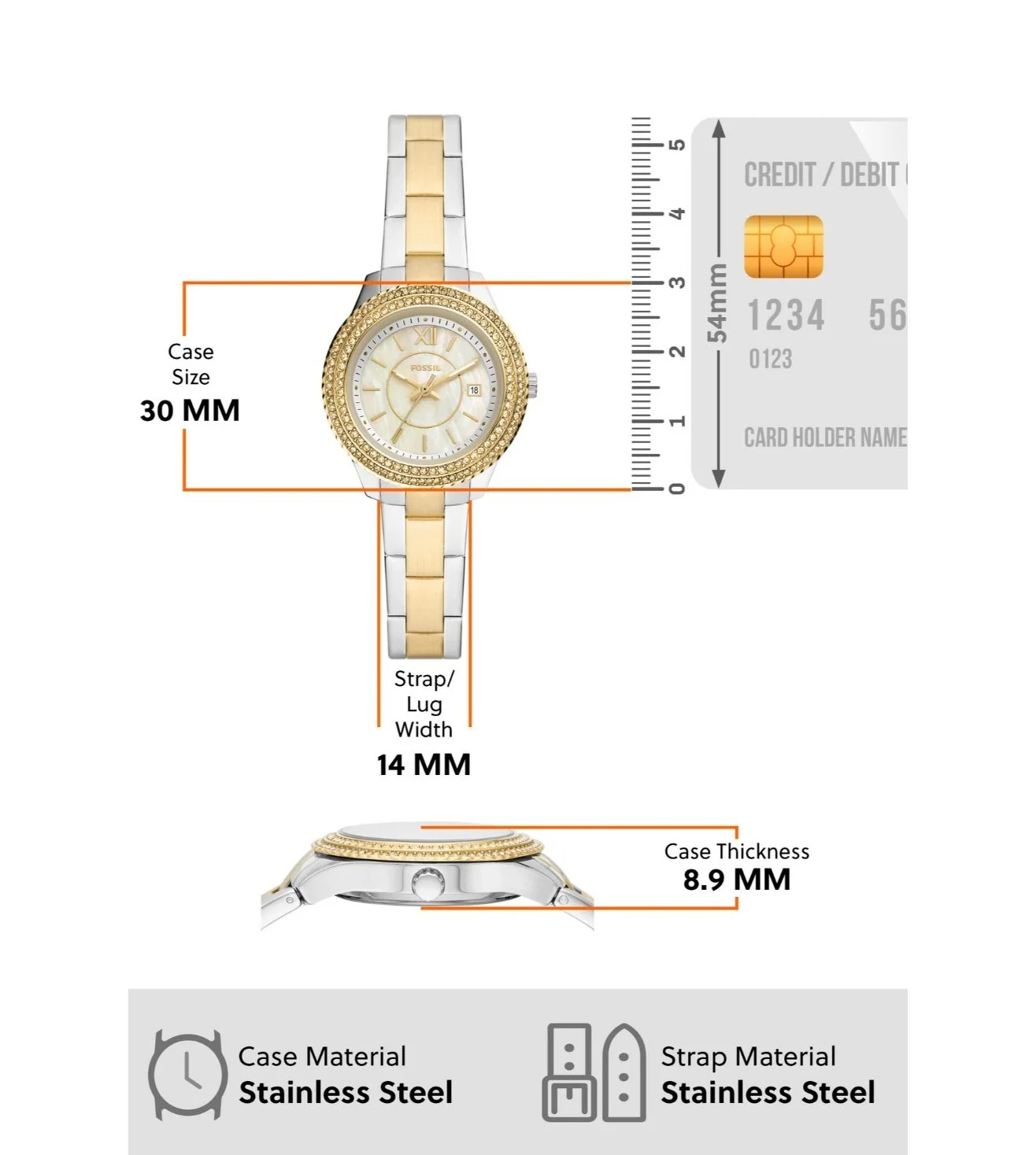 ES5138 | FOSSIL Stella Analog Watch for Women - Image 7