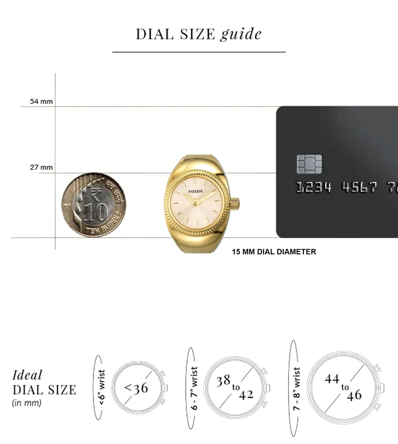ES5246 | FOSSIL Ring Analog Watch for Women - Image 5