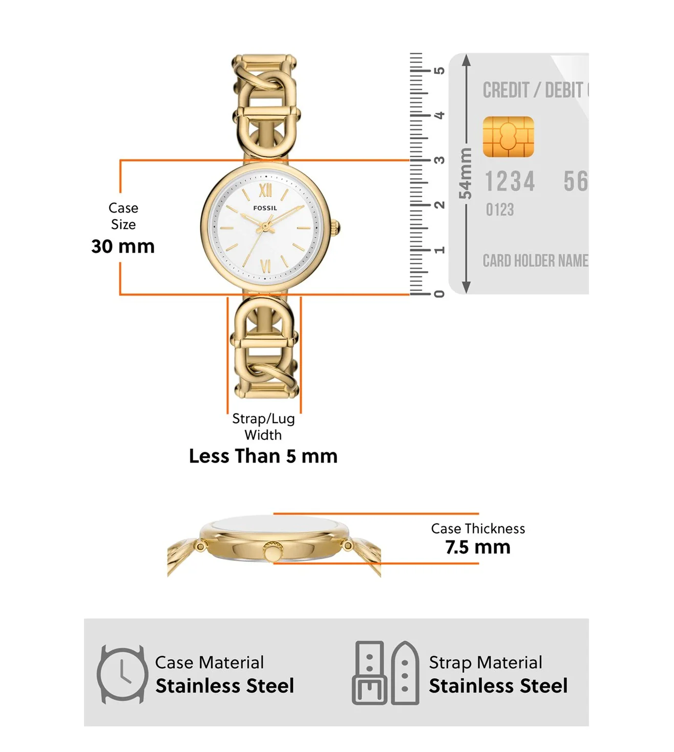 ES5272 | FOSSIL Carlie Watch for Women - Image 6