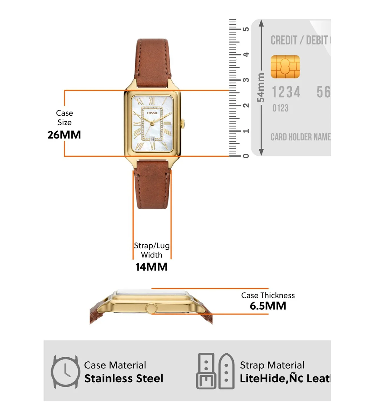 ES5307 | FOSSIL Raquel Analog Watch for Women - Image 6