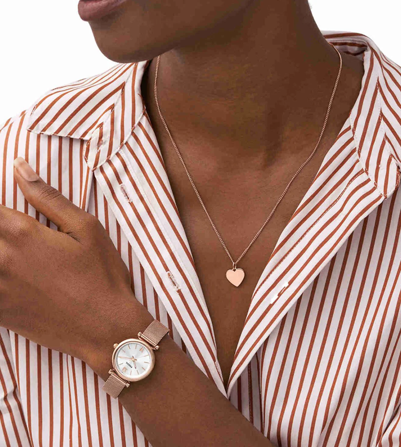 ES5314 SET | FOSSIL Carlie Analog Watch for Women With Necklace - Image 6