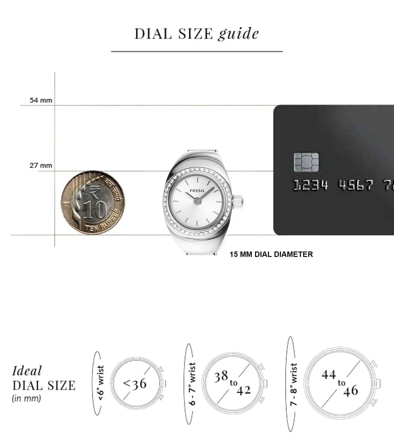 ES5321 | FOSSIL Watch Ring Analog Watch for Women - Image 7