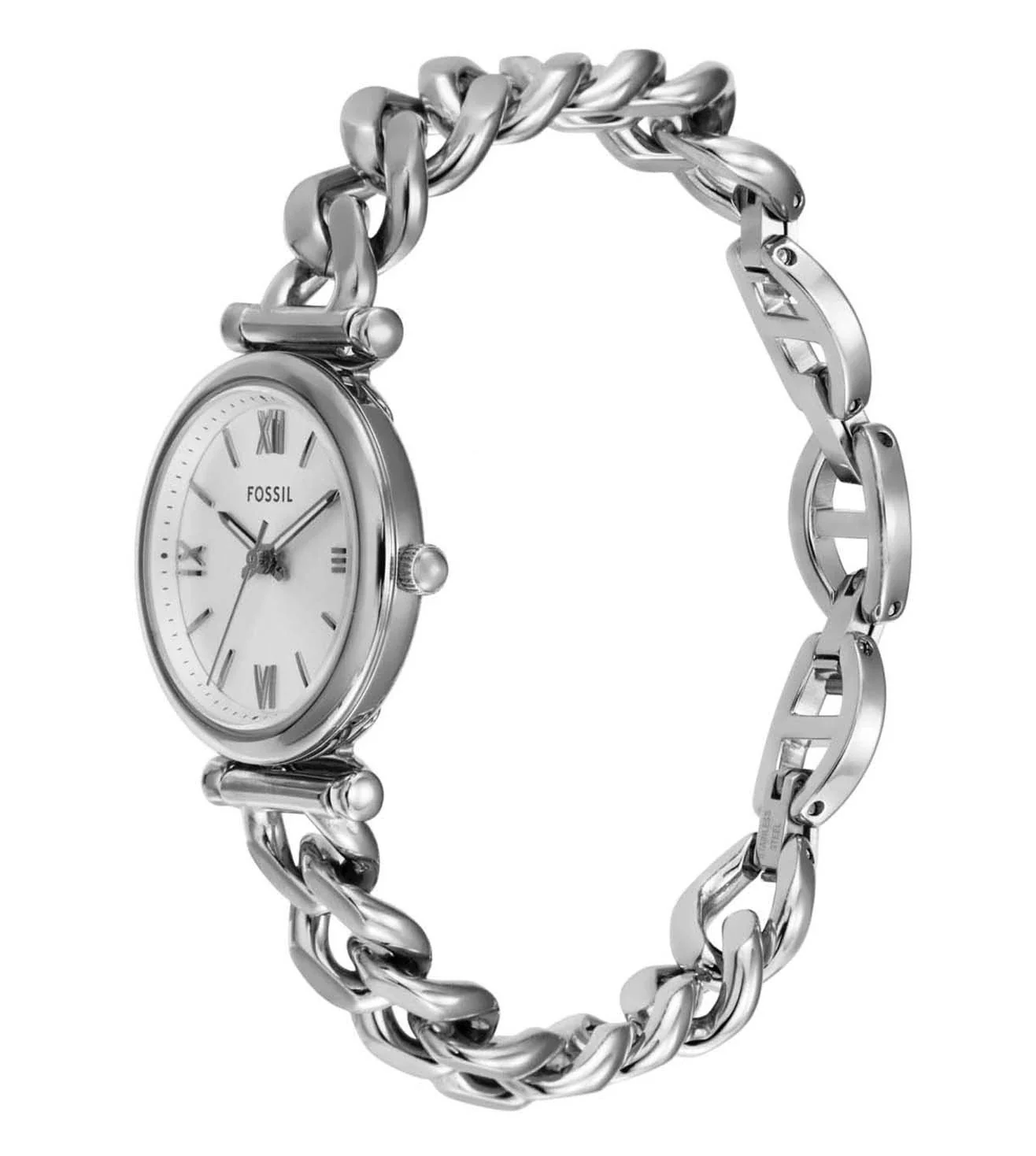 ES5331 FOSSIL | 28mm Silver Dial Carlie Analog Watch (Women) - Image 2