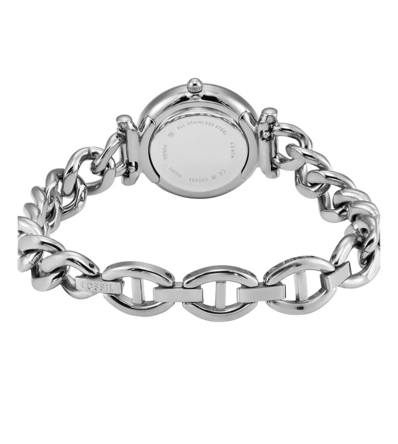 ES5331 FOSSIL | 28mm Silver Dial Carlie Analog Watch (Women) - Image 3