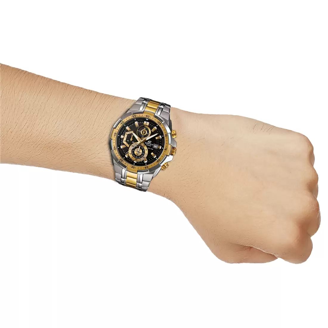 EX188 CASIO Edifice Two-Tone Chronograph - Men's Watch - Image 5