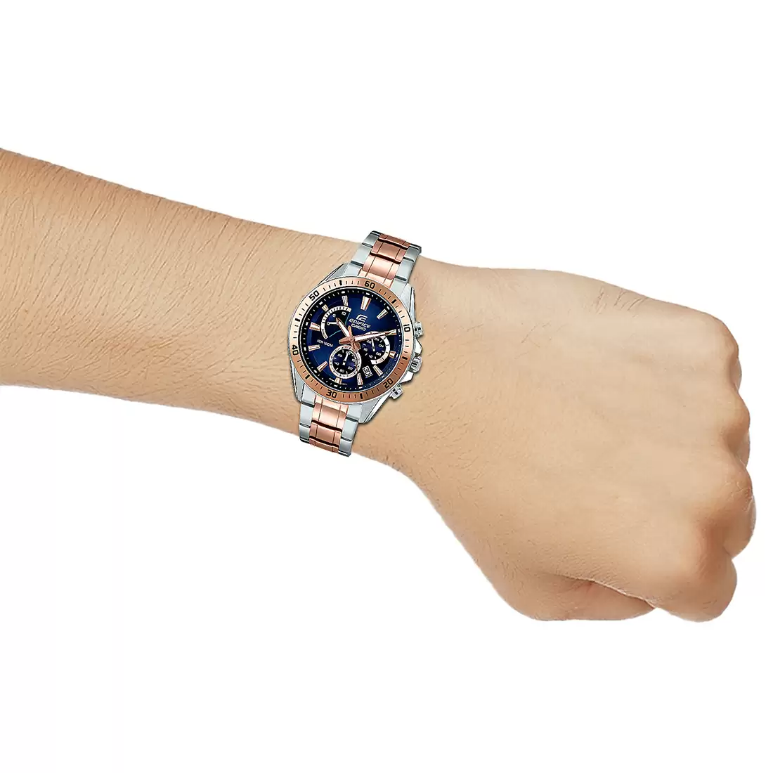 EX277 | CASIO Edifice Two-Tone Chronograph - Men's Watch - Image 4