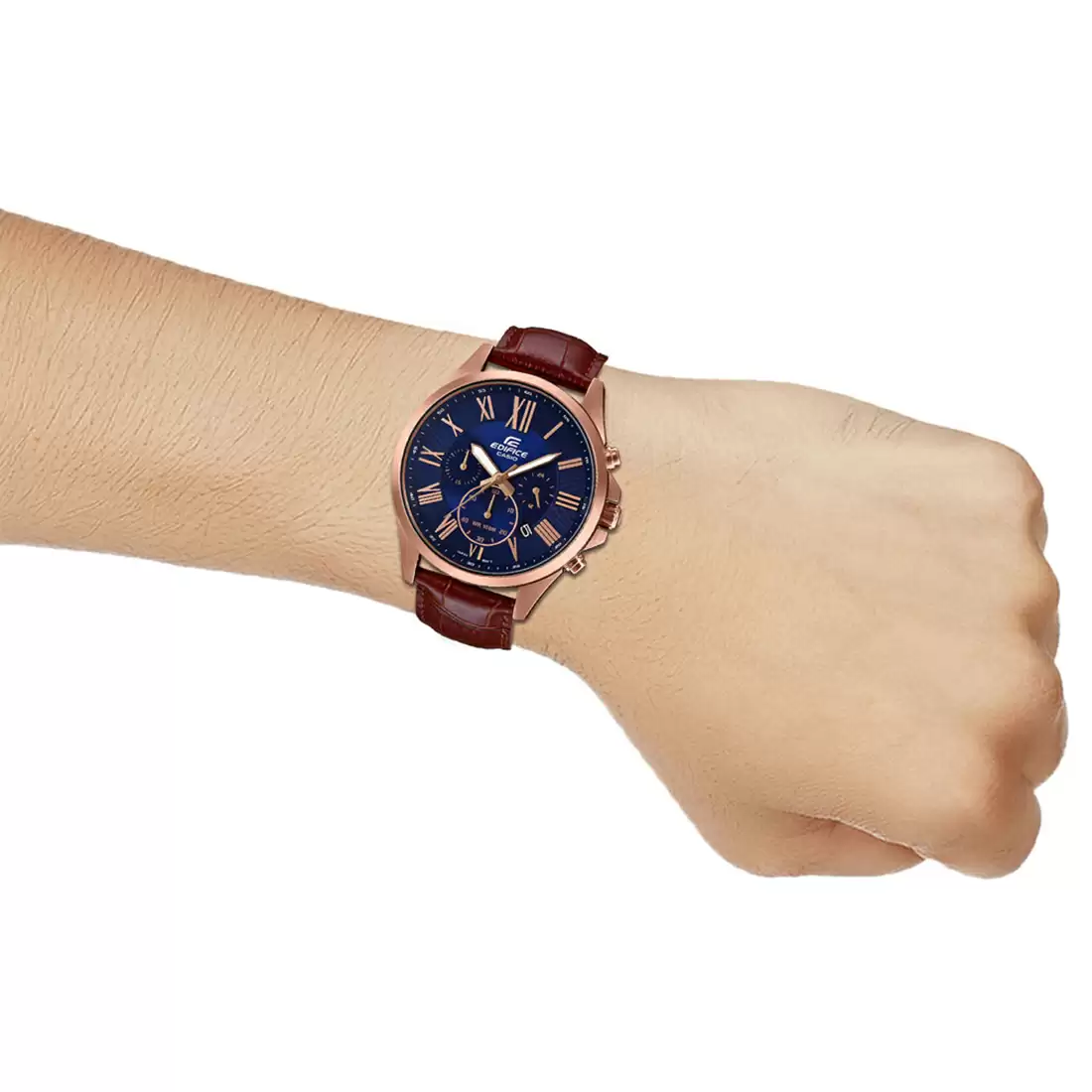 EX347 | CASIO Edifice Brown Chronograph - Men's Watch - Image 5