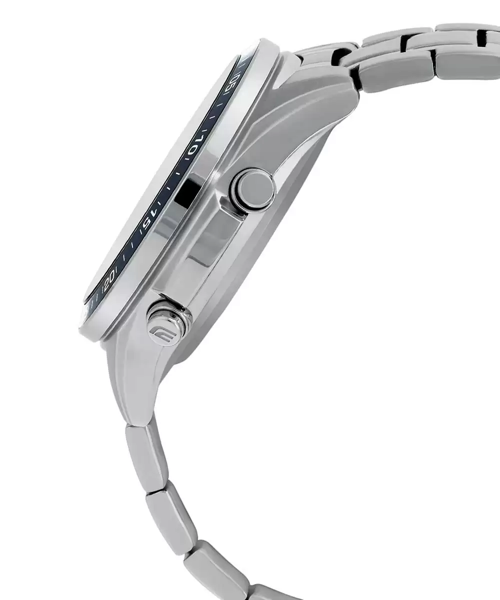 EX440 | CASIO Edifice Silver Analog-Digital - Men's Watch - Image 2