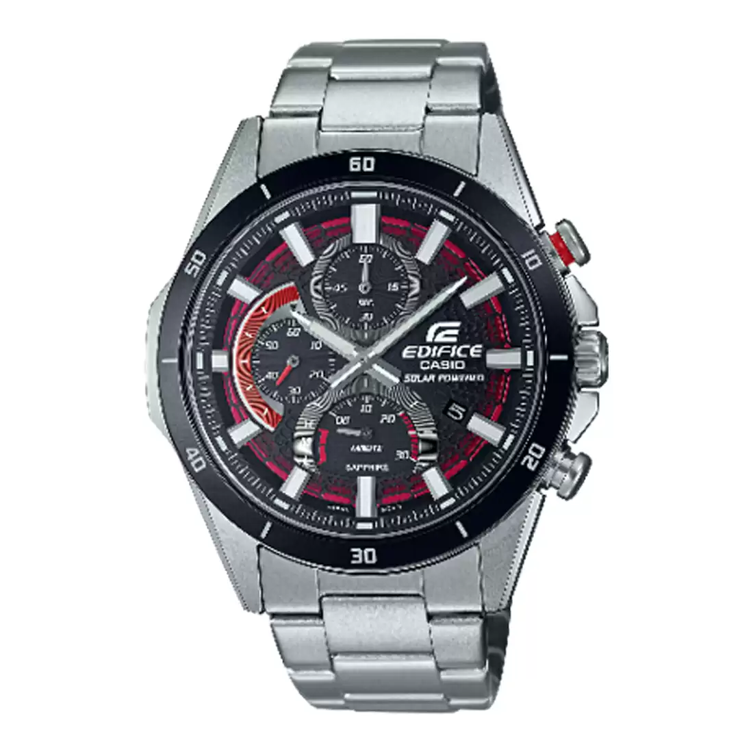 EX539 CASIO | Edifice EFS-S610DB-1AVUDF Black Chrono Watch (Men)