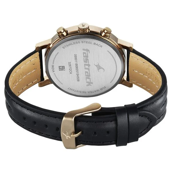 Fastrack Chrome K Quartz Multifunction Black Dial Men's Watch 3287QL03 - Image 5