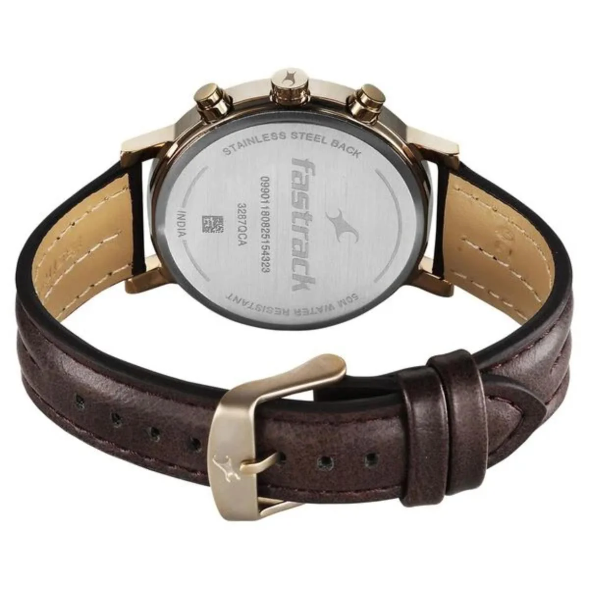 Fastrack Chrome K Quartz Multifunction Green Dial Men's Watch 3287QL02 - Image 5