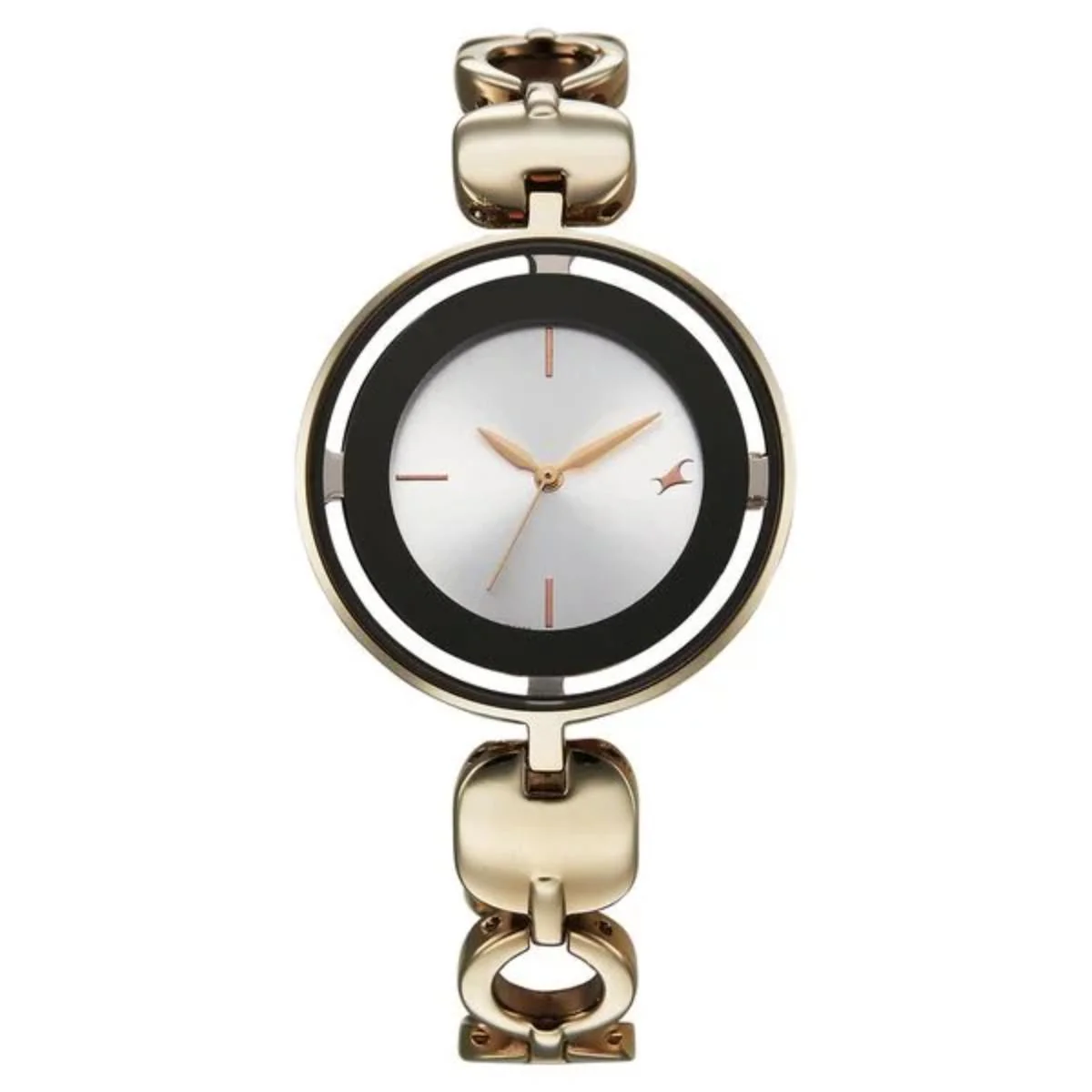 Fastrack Chrome K Quartz Silver Dial Analog Women's Watch 6237QM04